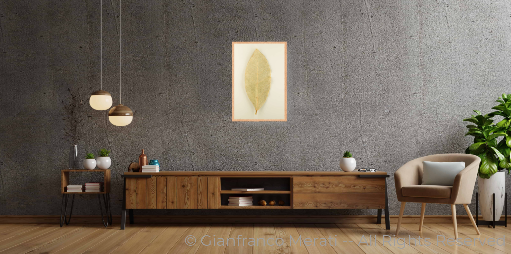 Bay Leaf (45 X 30 Cm) 30.00 45 Cm / Oak Thin Frame - Glass: Anti-Reflect