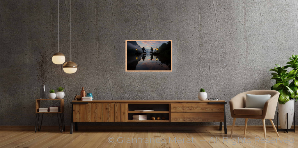 The Fishermen Sessions 030 (45 X 30.03 Cm) 45 Cm / Oak Thin Frame - Glass: Anti-Reflect