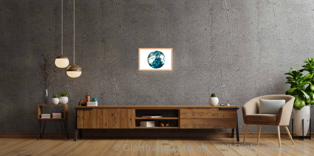 Turmoil 007 (30 Cm X 19.23 Cm) 30 / Oak Thin Frame - Glass: Anti-Reflect