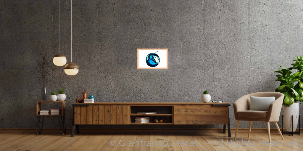 Turmoil 001 (28 Cm X 17.95 Cm) 28 / Oak Thin Frame - Glass: Anti-Reflect