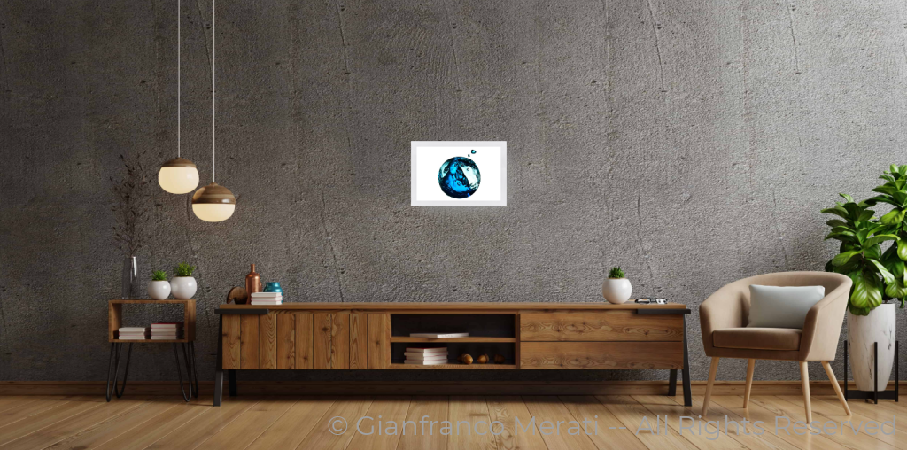 Turmoil 001 (28 Cm X 17.95 Cm) 28 / White Thin Frame - Glass: Anti-Reflect