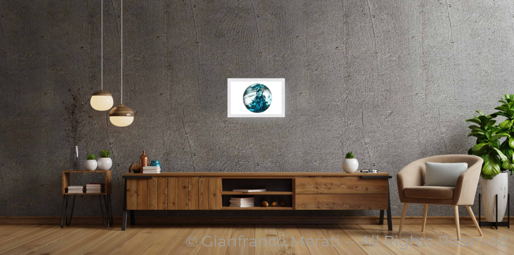 Turmoil 007 (30 Cm X 19.23 Cm) 30 / White Thin Frame - Glass: Anti-Reflect